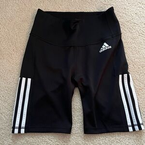 adidas Black and White Bike Shorts